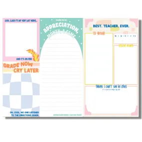 Mixed Size Notepad Set - Teachers