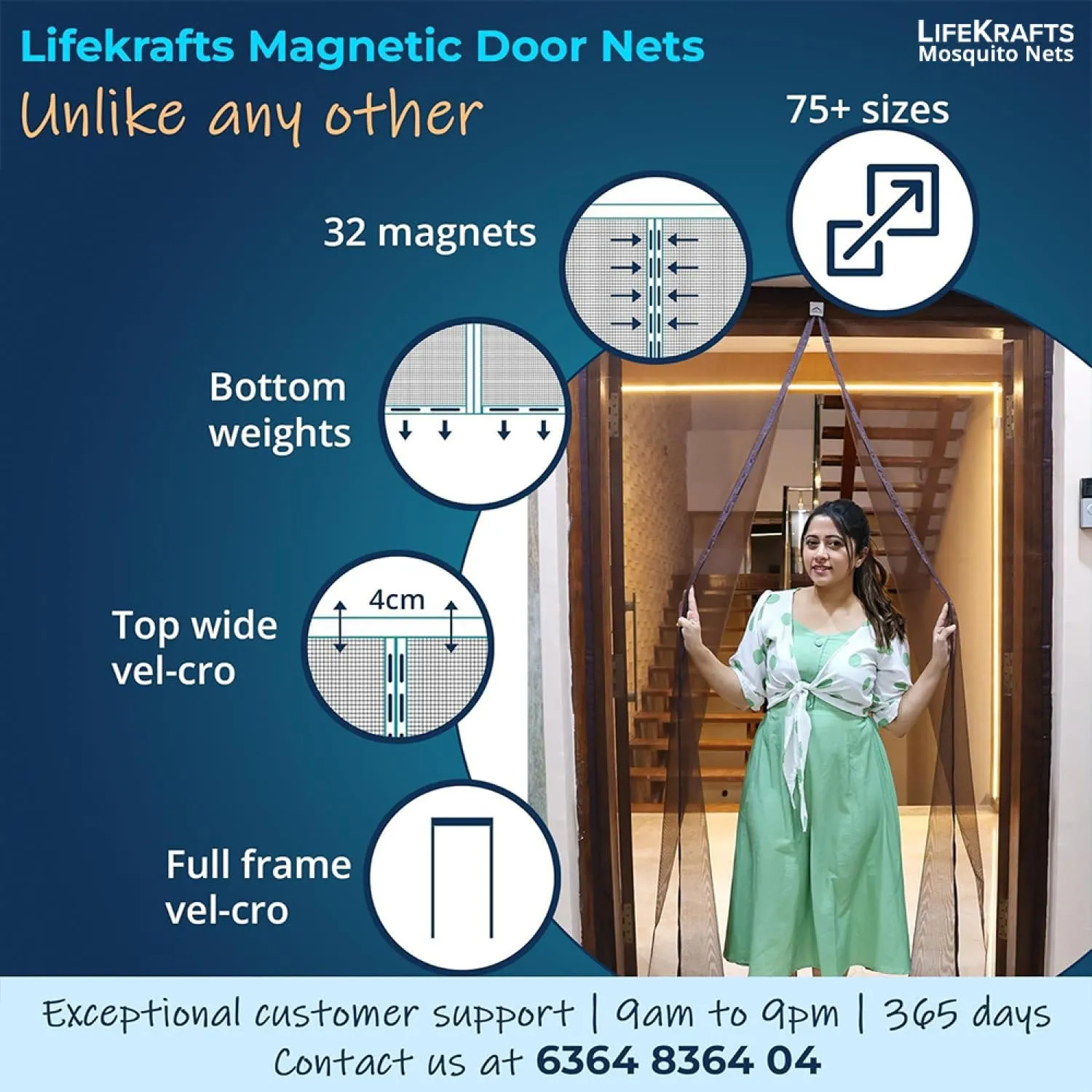 Mosquito Net For Door (Polyester Curtain)
