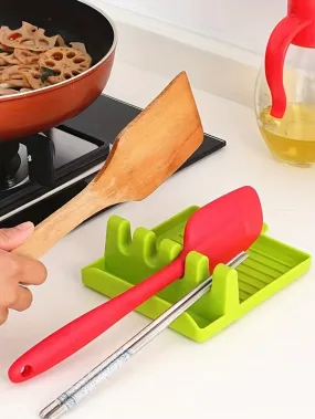 Multi-functional Silicone Pot Cover, Spoon & Spatula Rest Holder