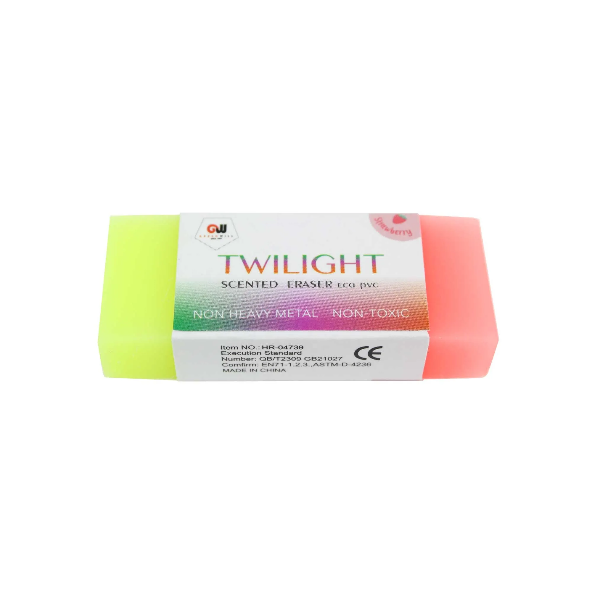 Multicoloured Eraser - Set of 6