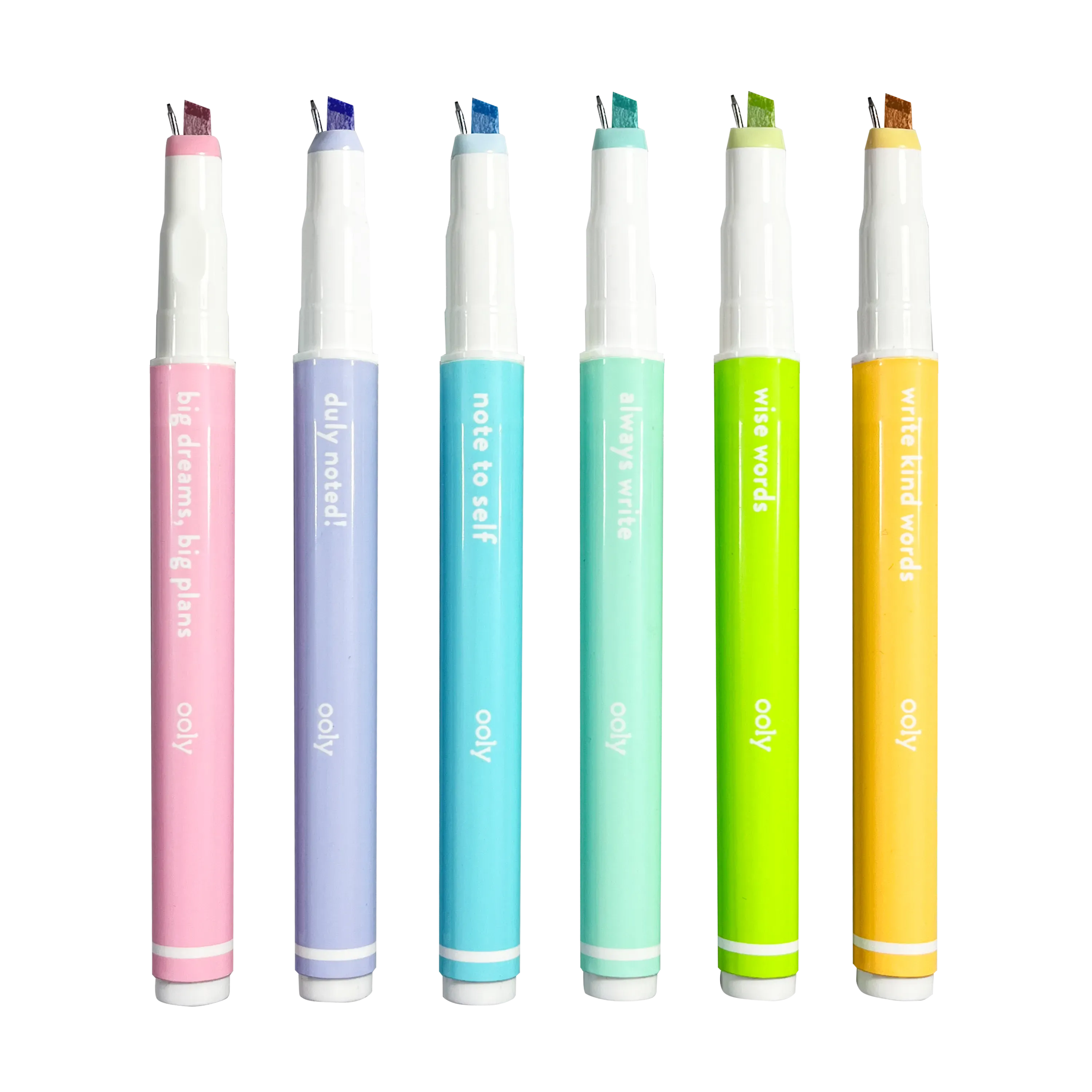 Noted! 2-in-1 Micro Fine Tip Pen and Highlighters - Set of 6
