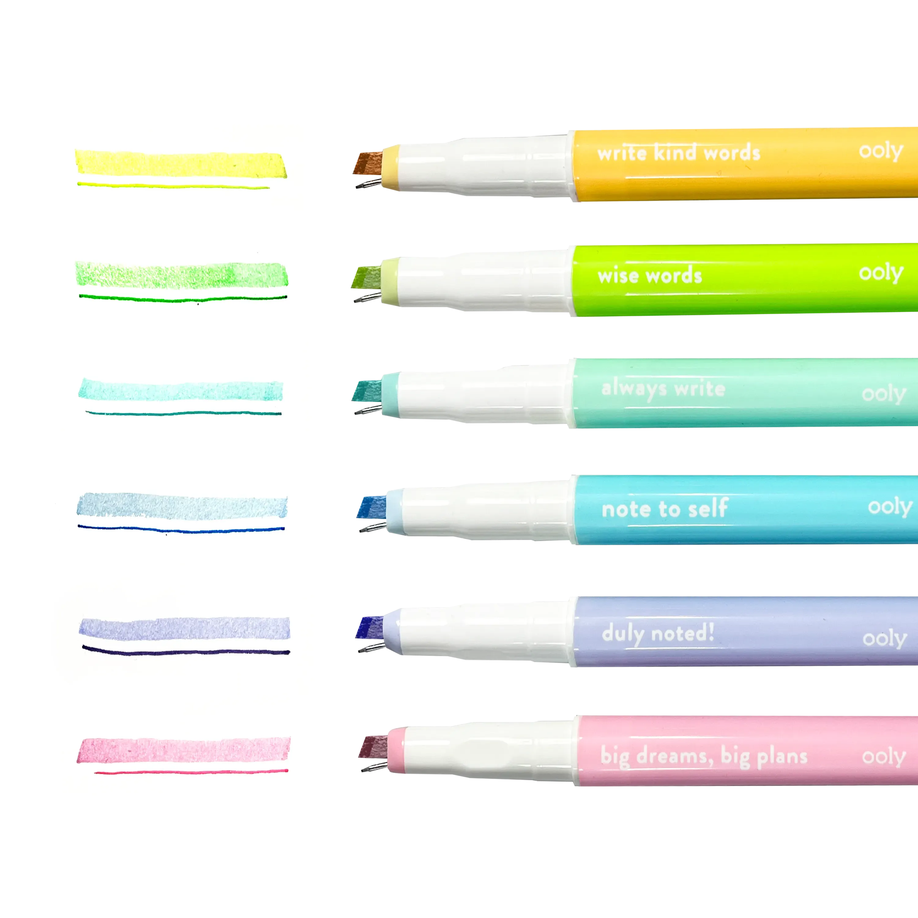Noted! 2-in-1 Micro Fine Tip Pen and Highlighters - Set of 6