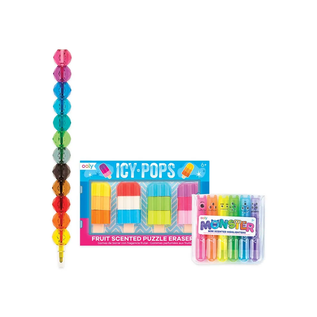 Ooly Rainbow Desk Pals Happy Pack