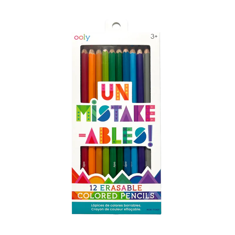 Ooly - Un-Mistake-Ables! Erasable Colored Pencils (Set of 12)