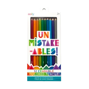 Ooly Un-Mistakeables! Erasable Colored Pencils - Set of 12