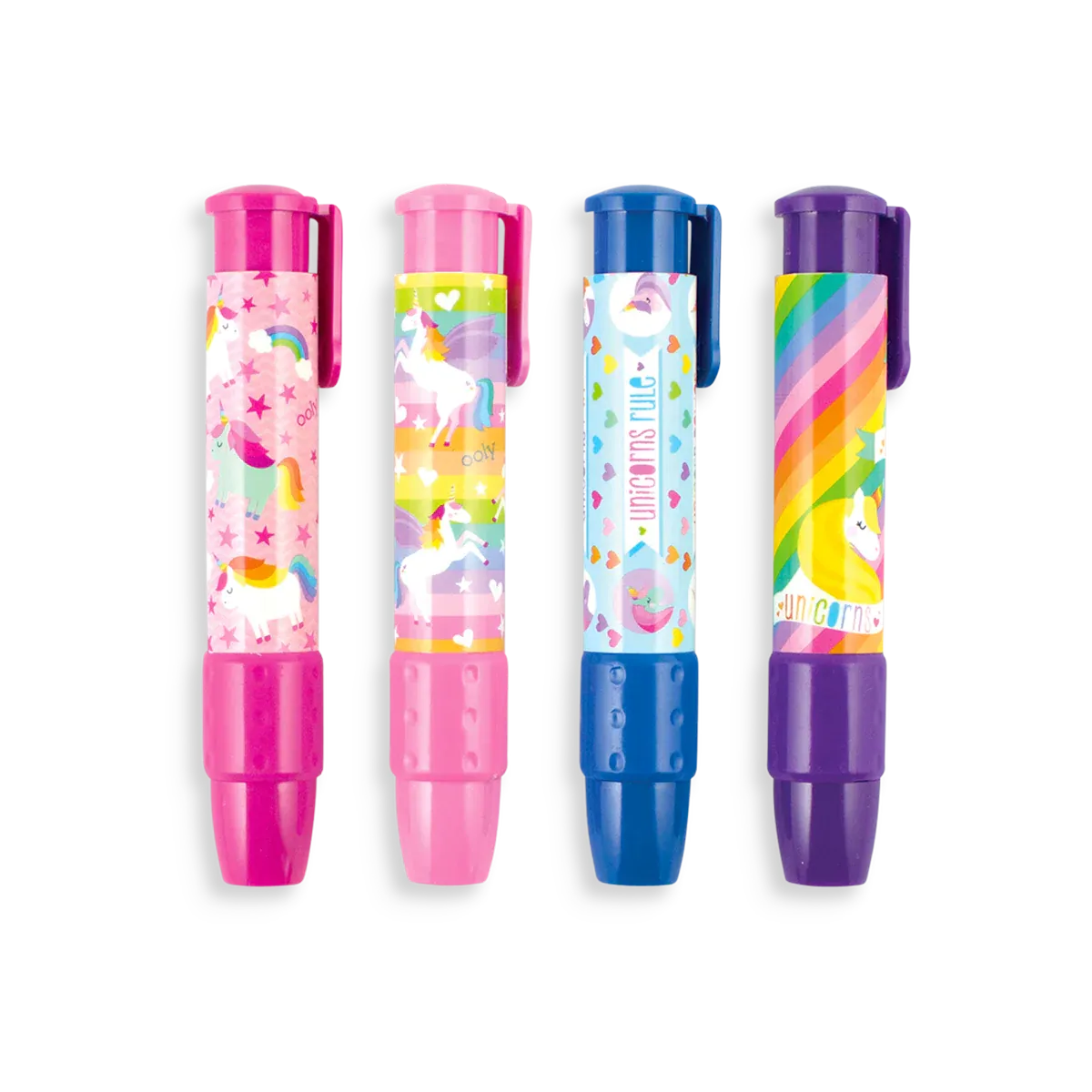 OOLY Unique Unicorns ClickIt Erasers - Randome Style Pick, 1 Count