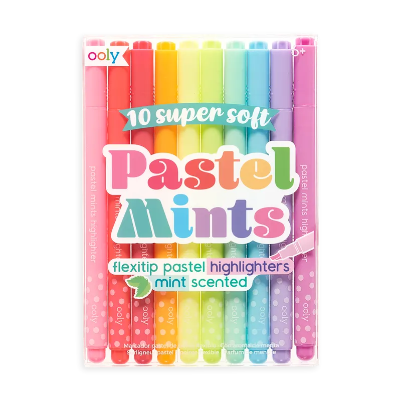 Pastel Mints Scented Flextip Highlighters Set of 10