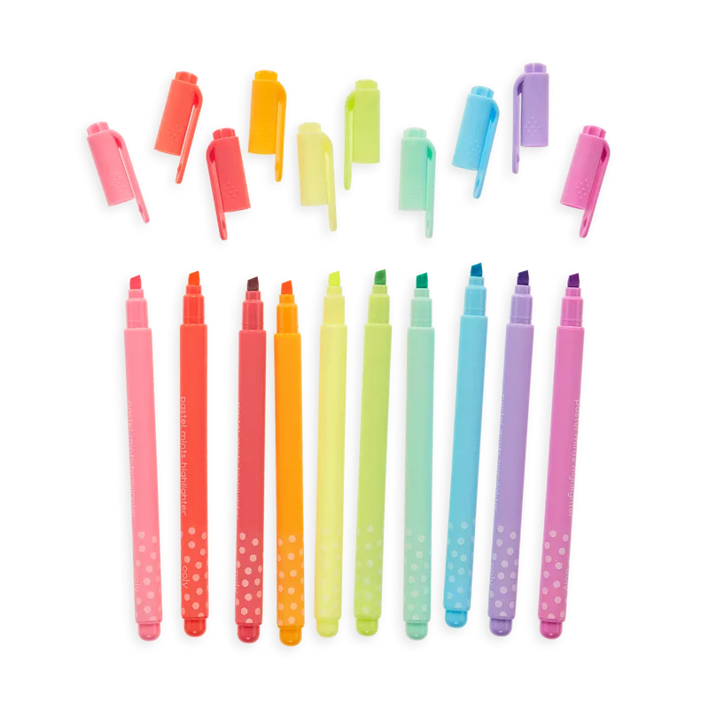 Pastel Mints Scented Flextip Highlighters Set of 10