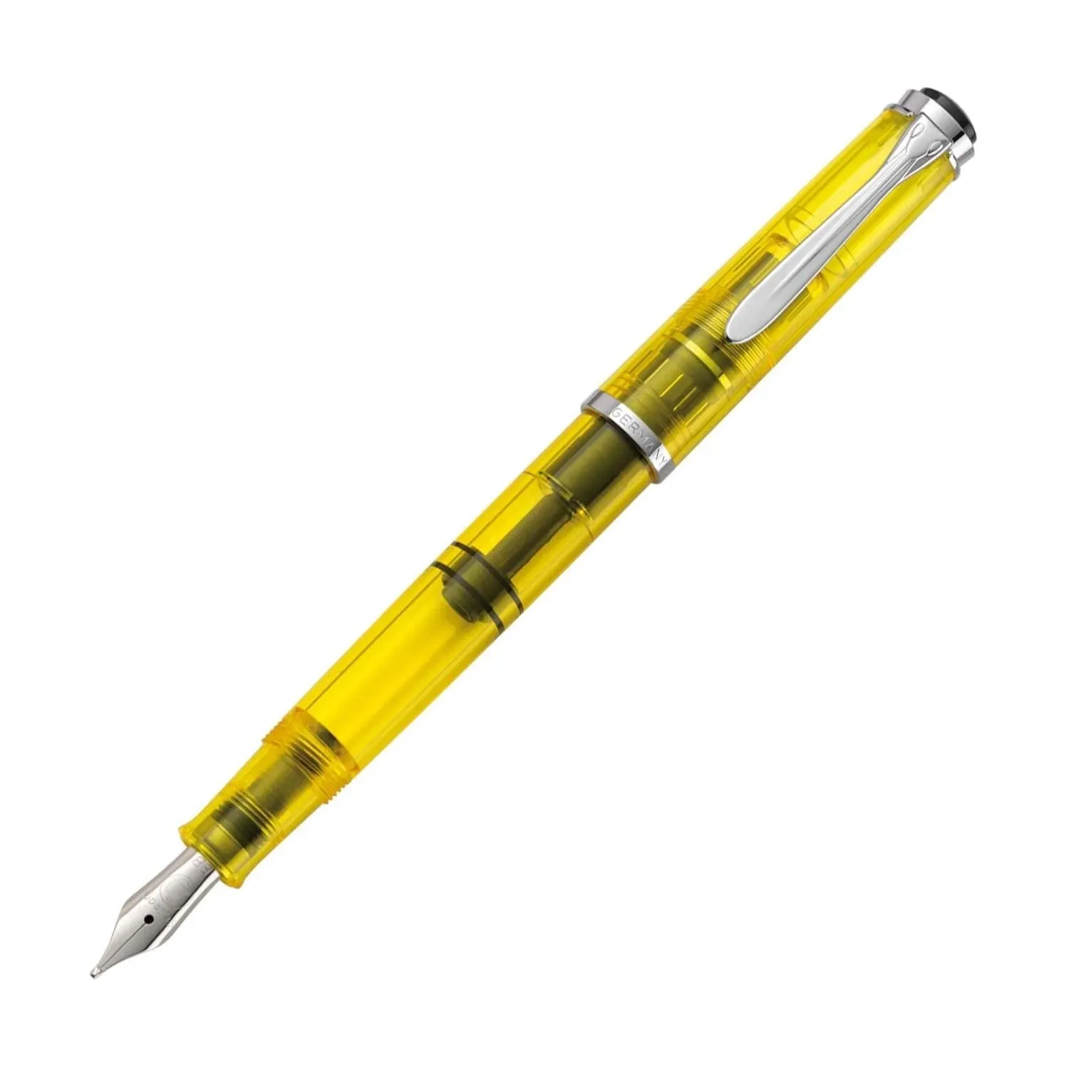 Pelikan M205 Fountain Pen, Duo - Highlighter - Yellow (Special Edition) - Steel Nib