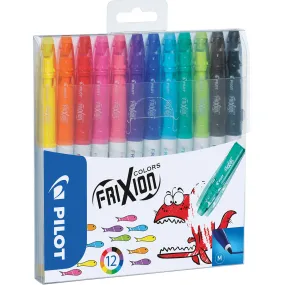 Pilot Frixion Erasable Markers 2.5mm Assorted Wallet 12