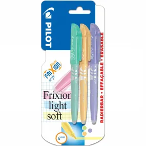 Pilot FriXion Light Soft Erasable Pastel Highlighter Triple Blister 3pk  - Green, Orange, Violet