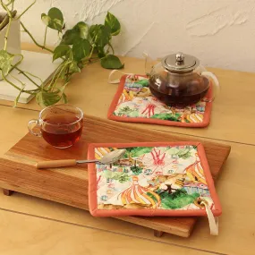 Pushkar Pot Holder - Set Of Two
