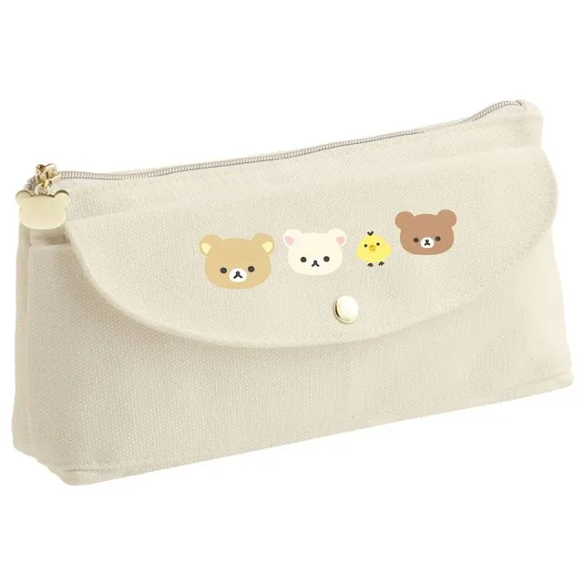 "Basic Rilakkuma Favorite Things" Canvas Pen Pouch