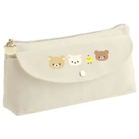 "Basic Rilakkuma Favorite Things" Canvas Pen Pouch