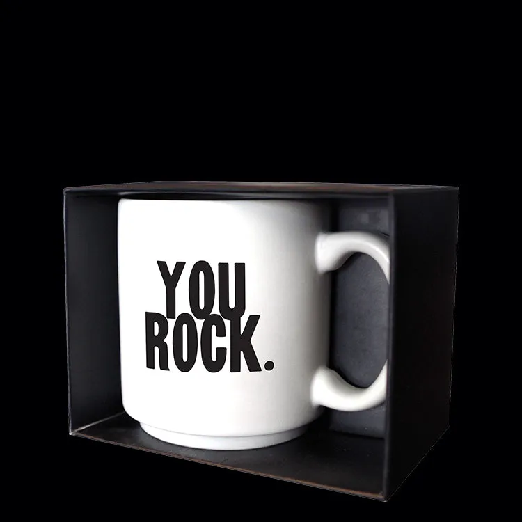 "you rock." mini mug