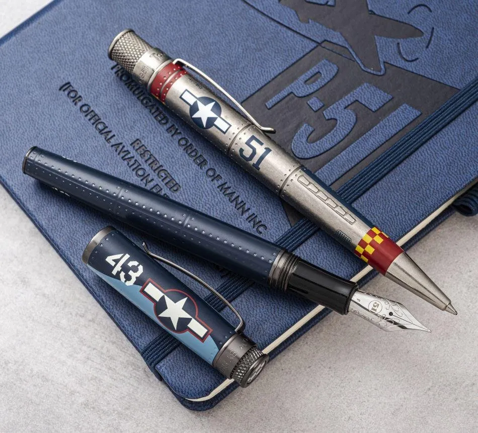 Retro 51 Tornado Vintage Metalsmith Rollerball Pen - P-51 Mustang