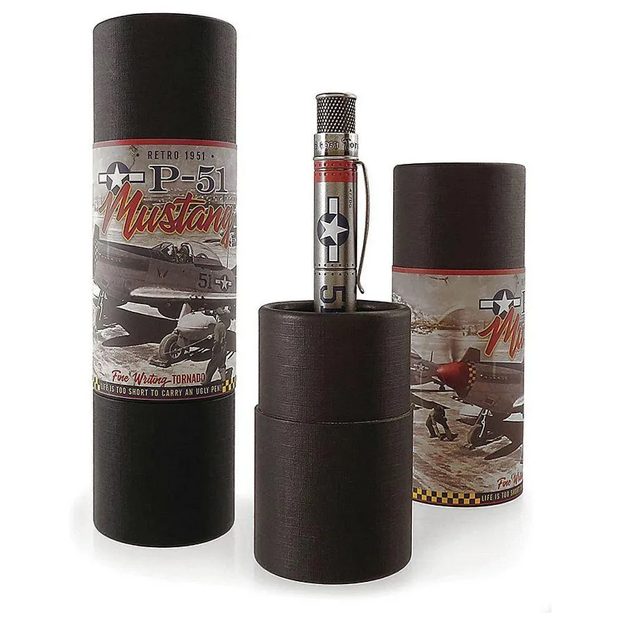 Retro 51 Tornado Vintage Metalsmith Rollerball Pen - P-51 Mustang