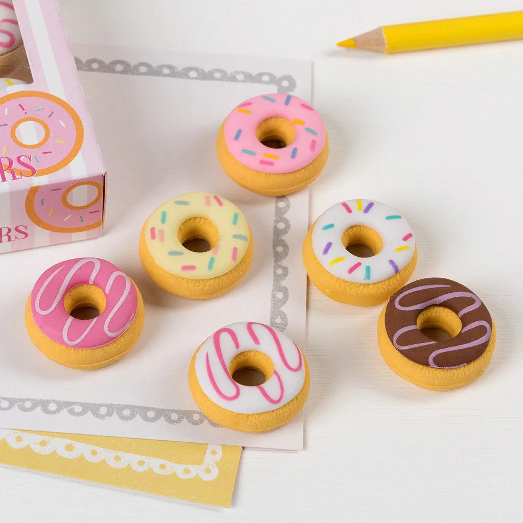 Rex Scented Doughnut Erasers - Set of 6