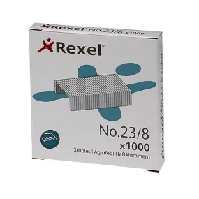 Rexel staples 23/8mm bx1000