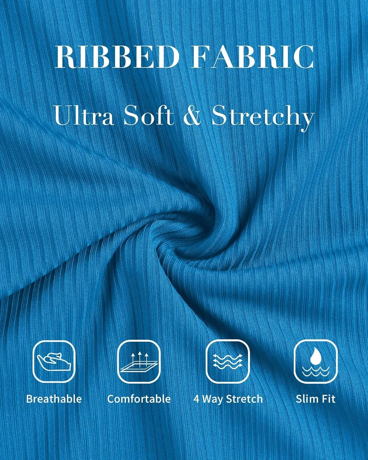 Ruffle Ribbed Pregnancy Push Up One Piece Swimsuit