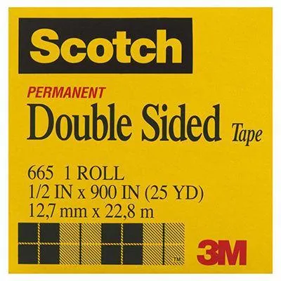 Scotch 665 Double Sided Tape 12.7Mm X 22.8M