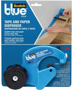 ScotchBlue M1000 Tape and Paper Dispenser, 2 in Max Tape W, Blue :EA: QUANTITY: 1