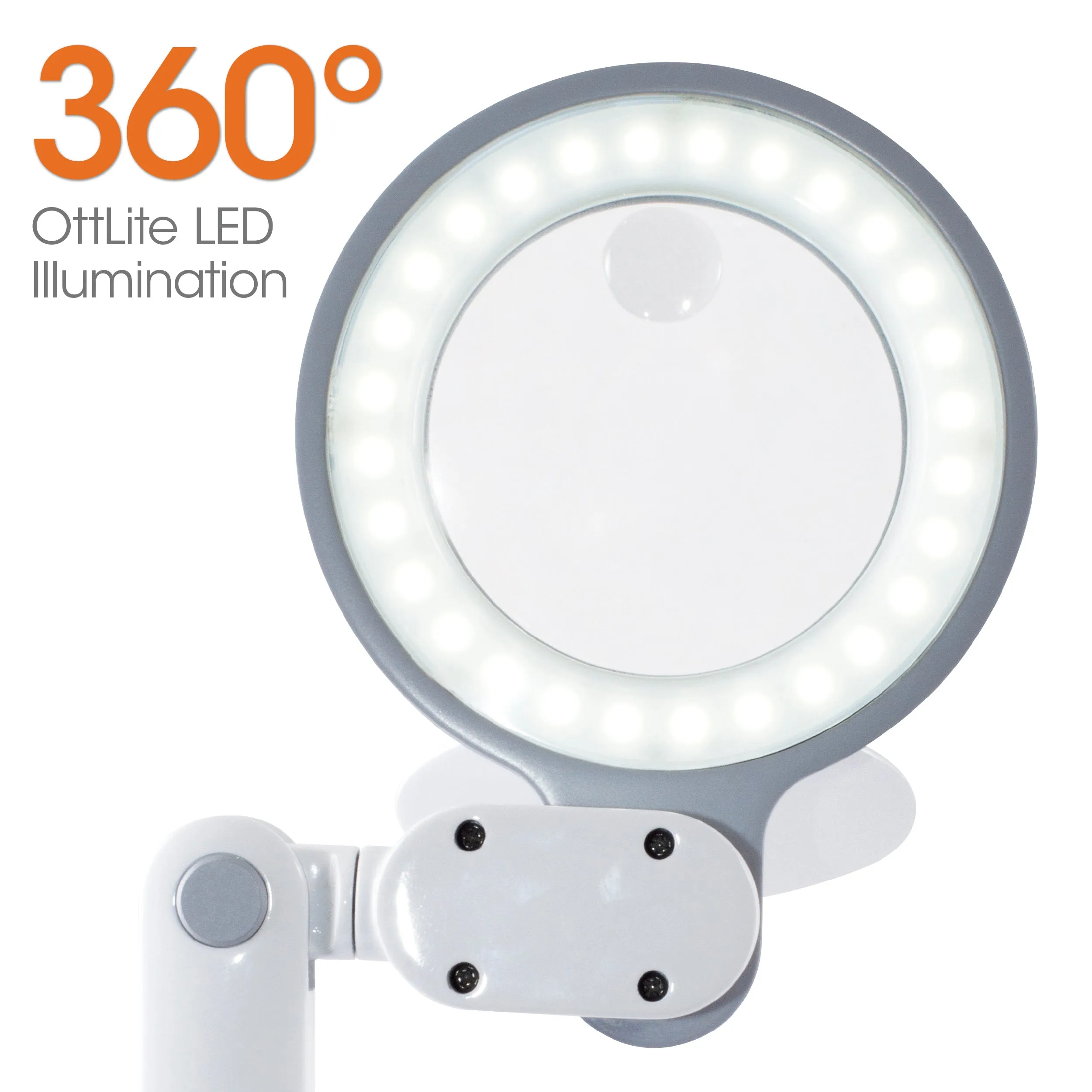 Space-Saving LED Magnifier Desk Lamp