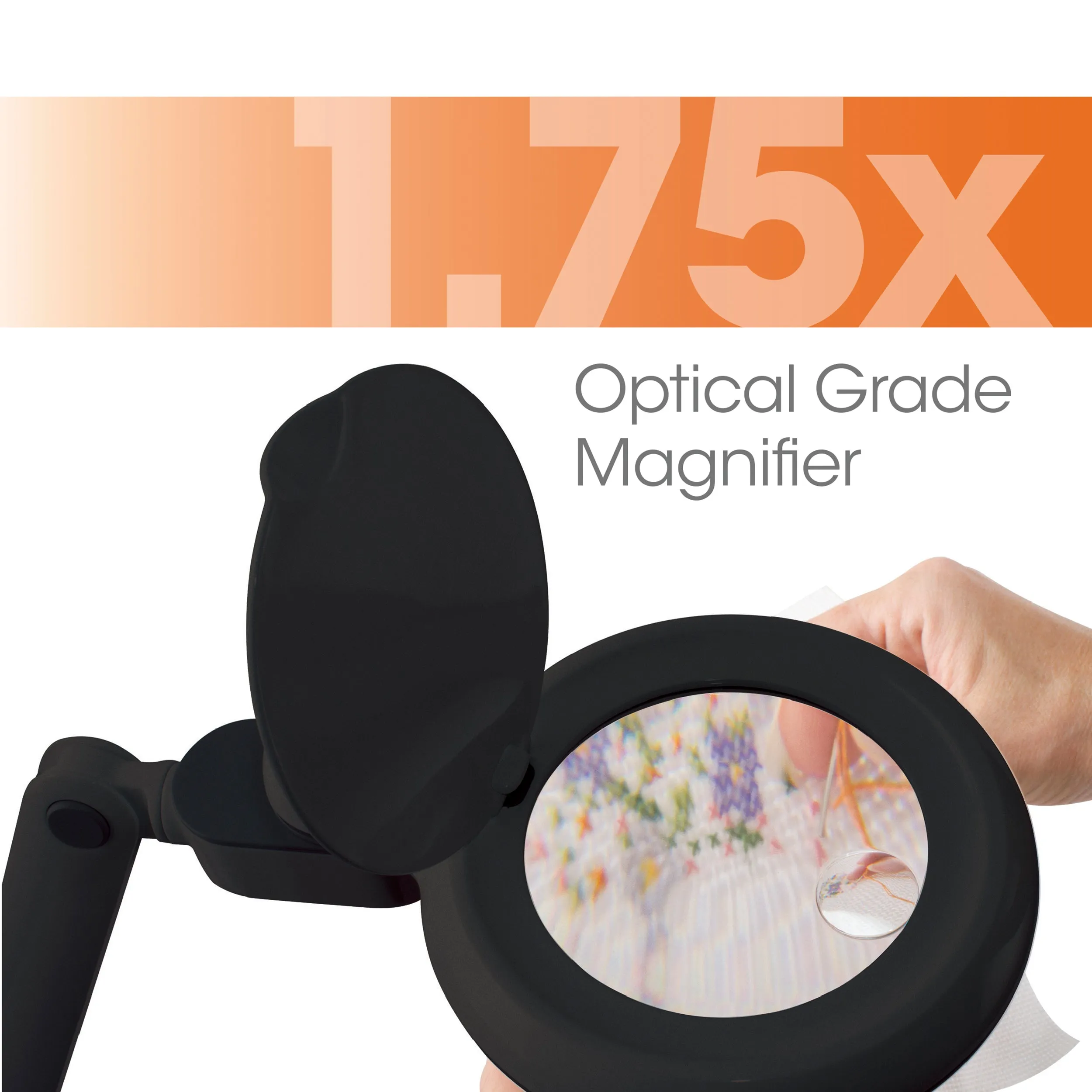 Space-Saving LED Magnifier Desk Lamp