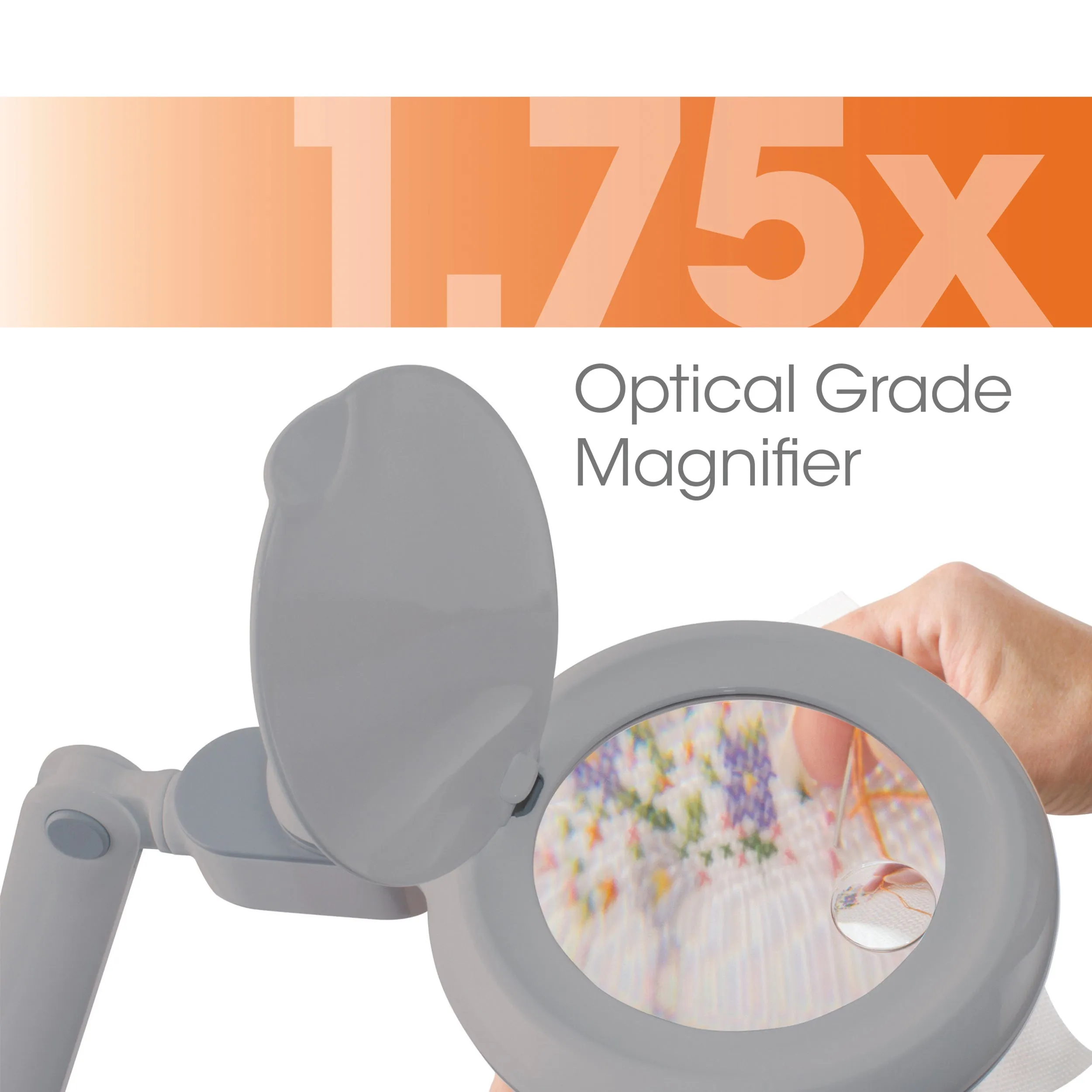 Space-Saving LED Magnifier Desk Lamp