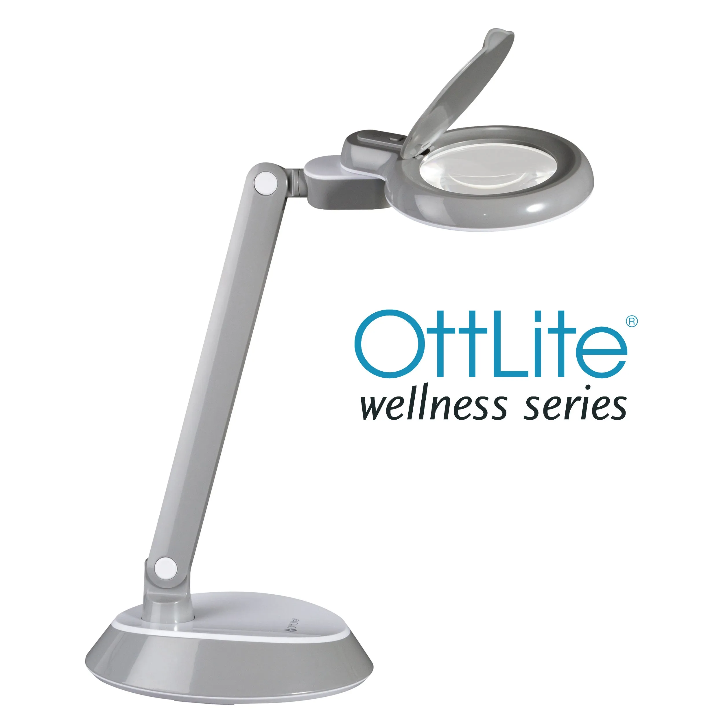 Space-Saving LED Magnifier Desk Lamp