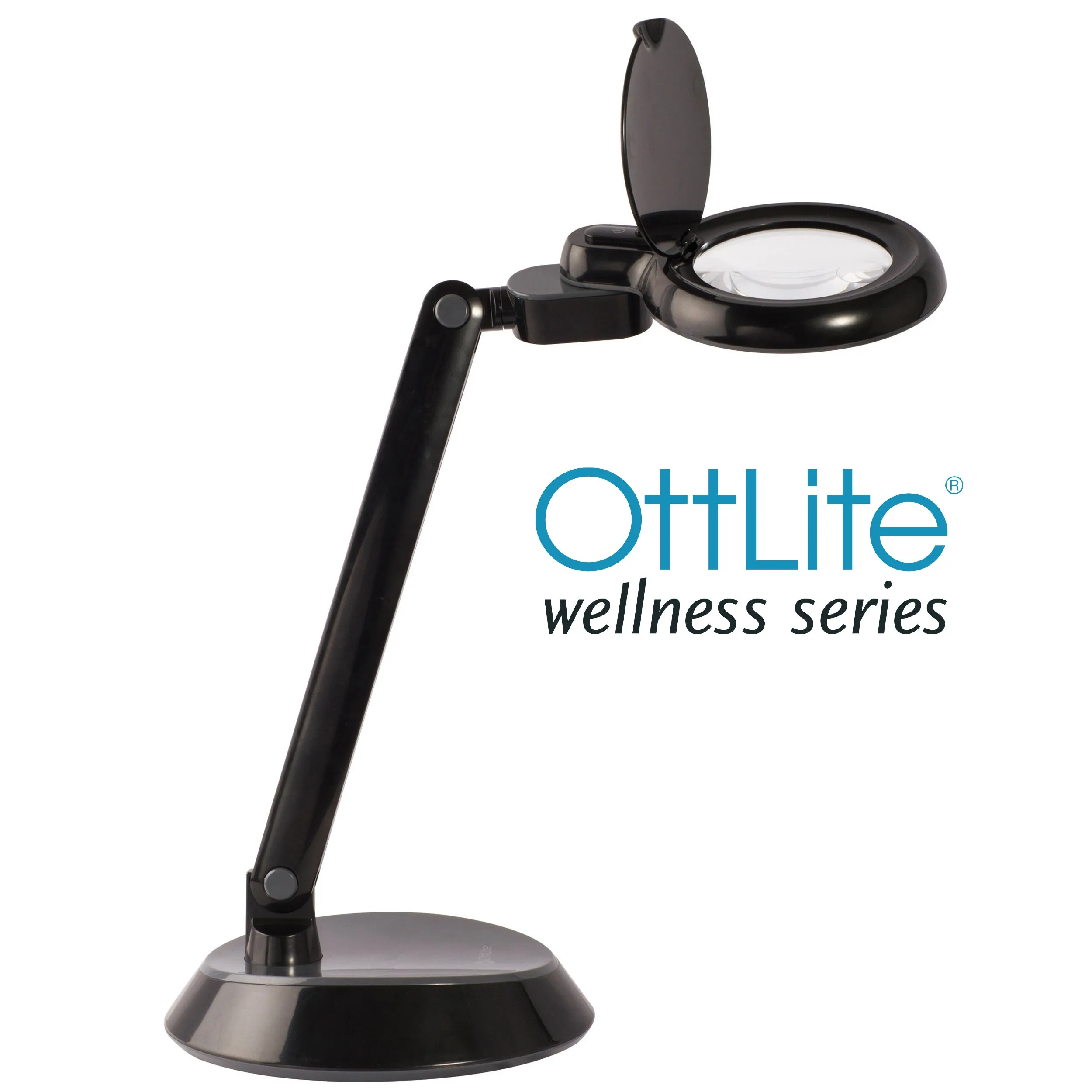 Space-Saving LED Magnifier Desk Lamp