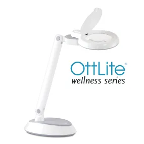 Space-Saving LED Magnifier Desk Lamp