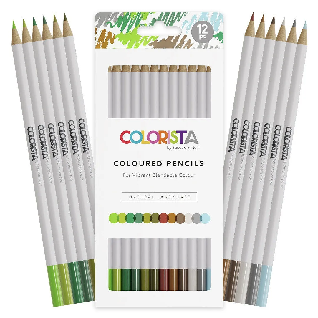 Spectrum Noir Colorista Colour Pencil 12/Pkg-Natural Landscape