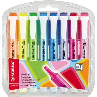 Stabilo Swing Cool Highlighter Wallet 8