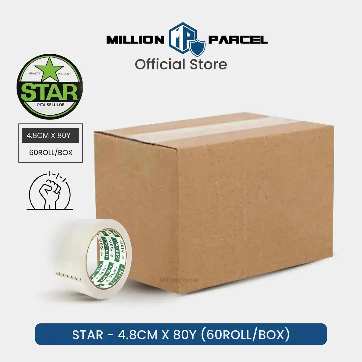 STAR Clear Adhesive Tape | Opp Tape | Brown Tape