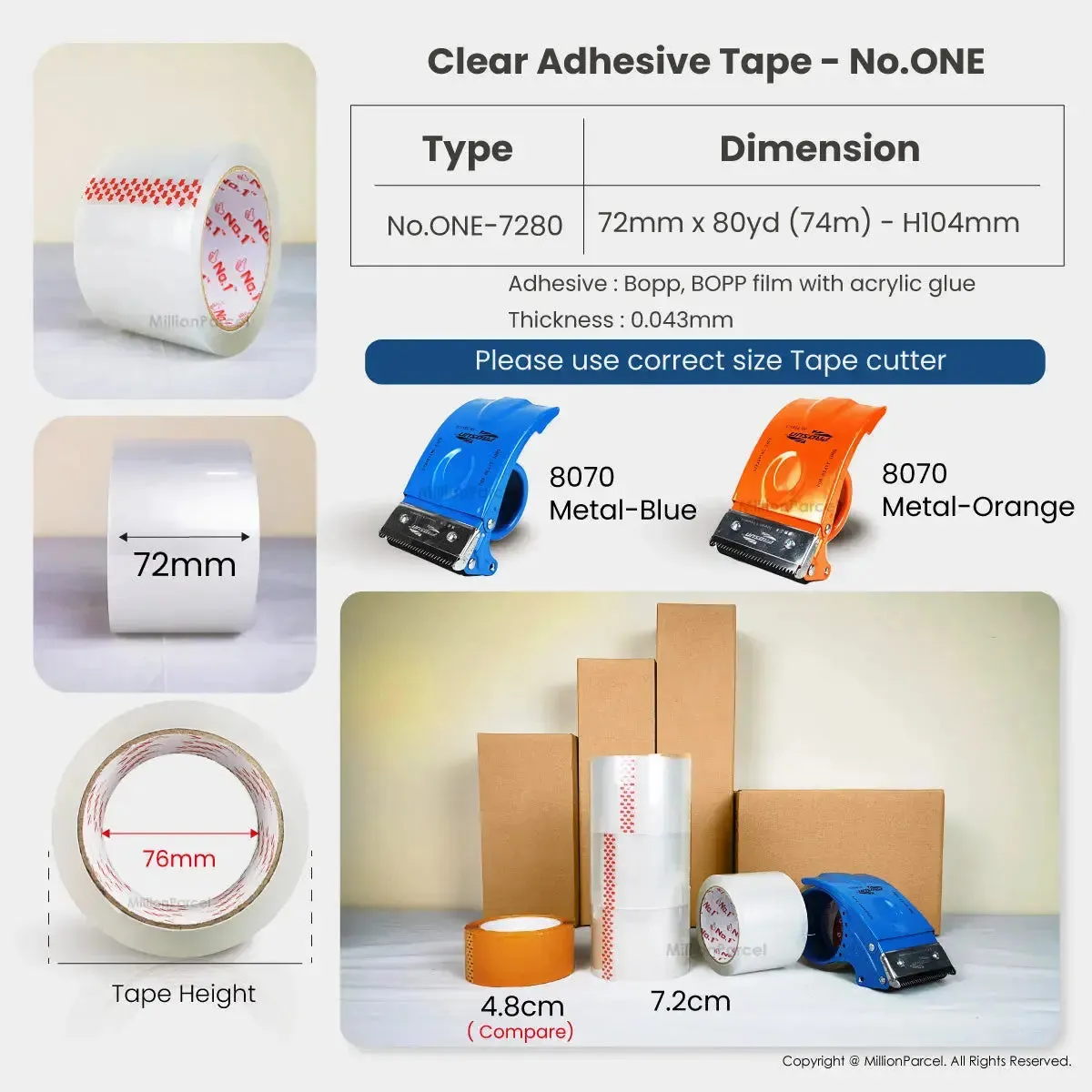 STAR Clear Adhesive Tape | Opp Tape | Brown Tape