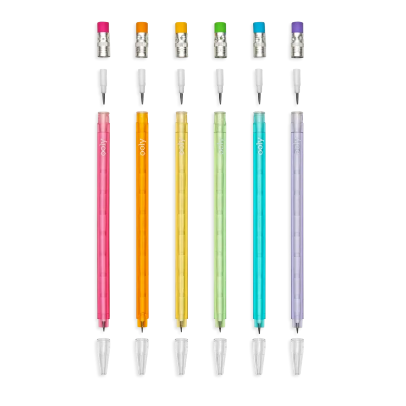 Stay Sharp Graphite Pencils - Rainbow Set of 6