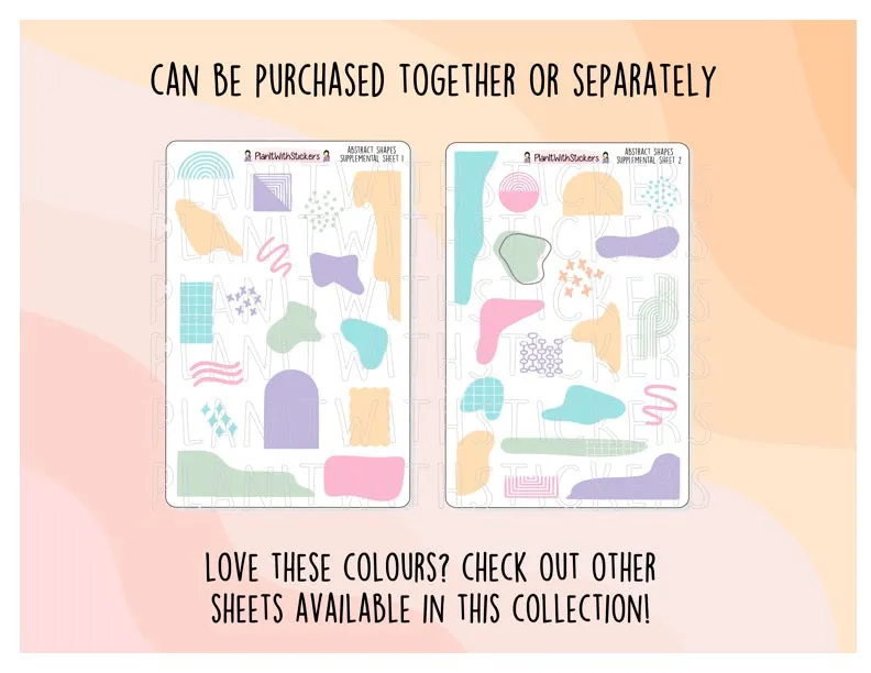 Stitched Half Box Stickers - Summer 2024 Colours
