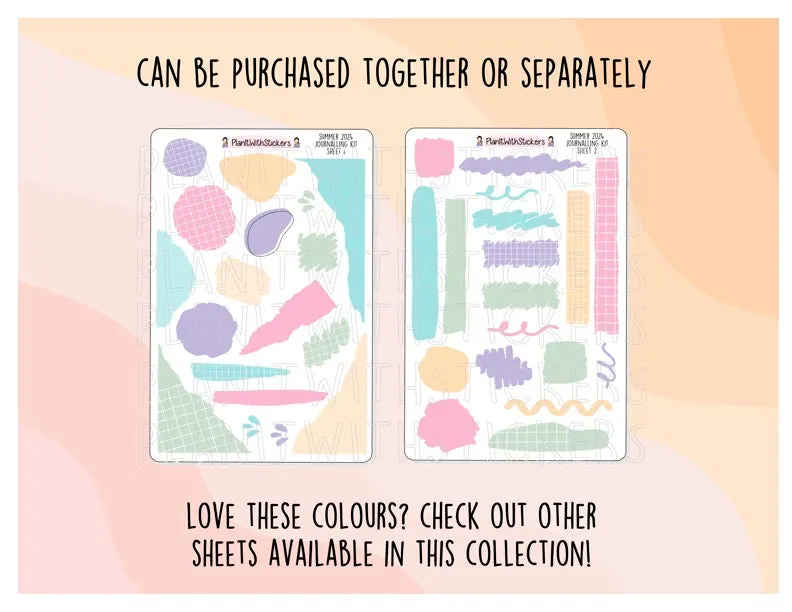 Stitched Half Box Stickers - Summer 2024 Colours