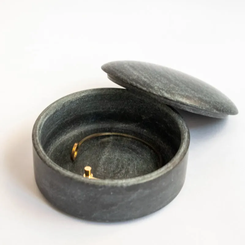 Stylish Bulgy Trinket Box | 4 Inches