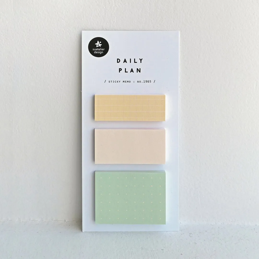 Suatelier Sticky Memo - Daily Plan .51 Pastel Grid (3)