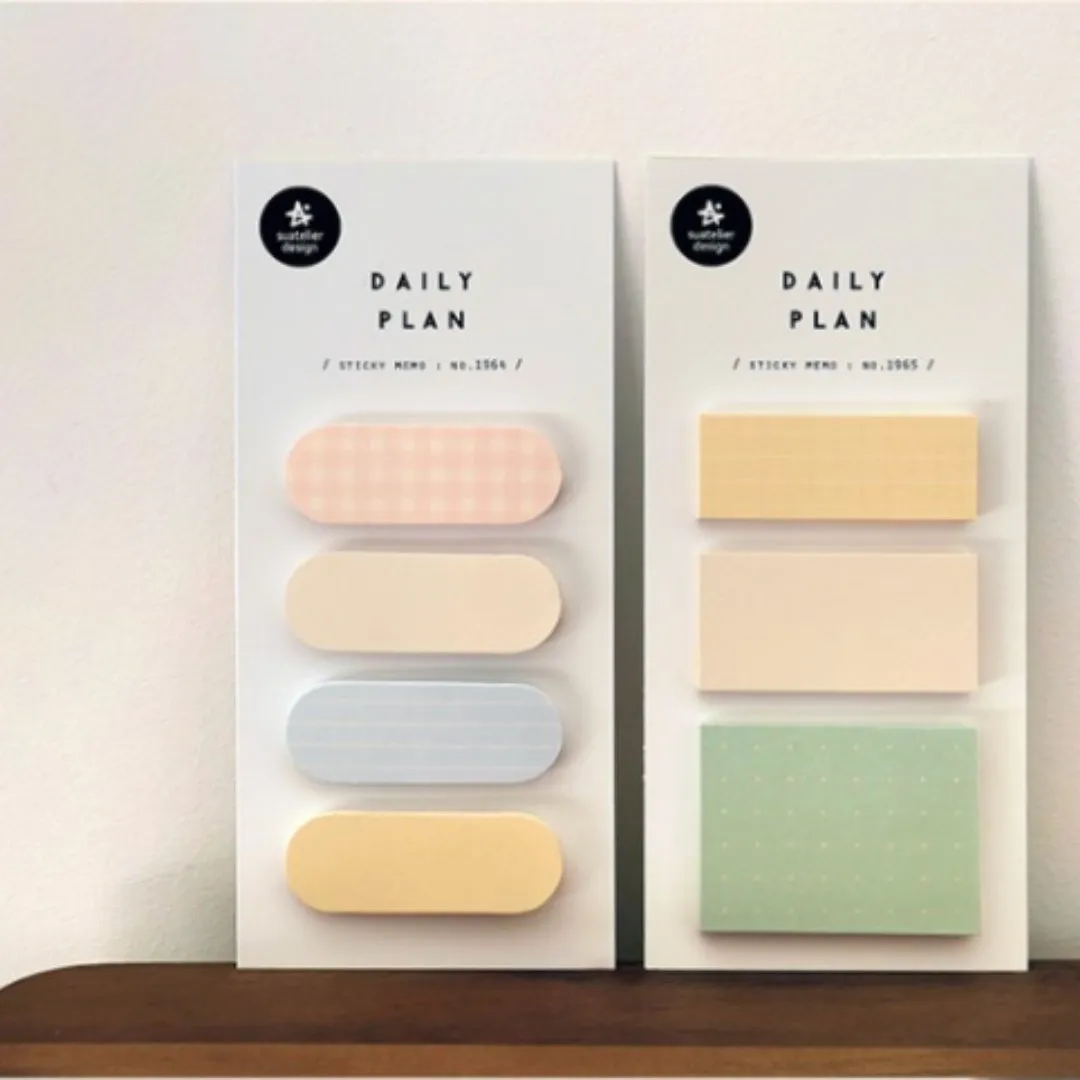 Suatelier Sticky Memo - Daily Plan .51 Pastel Grid (3)