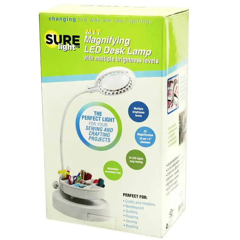 SURELight M1T Magnifying LED Desk Lamp