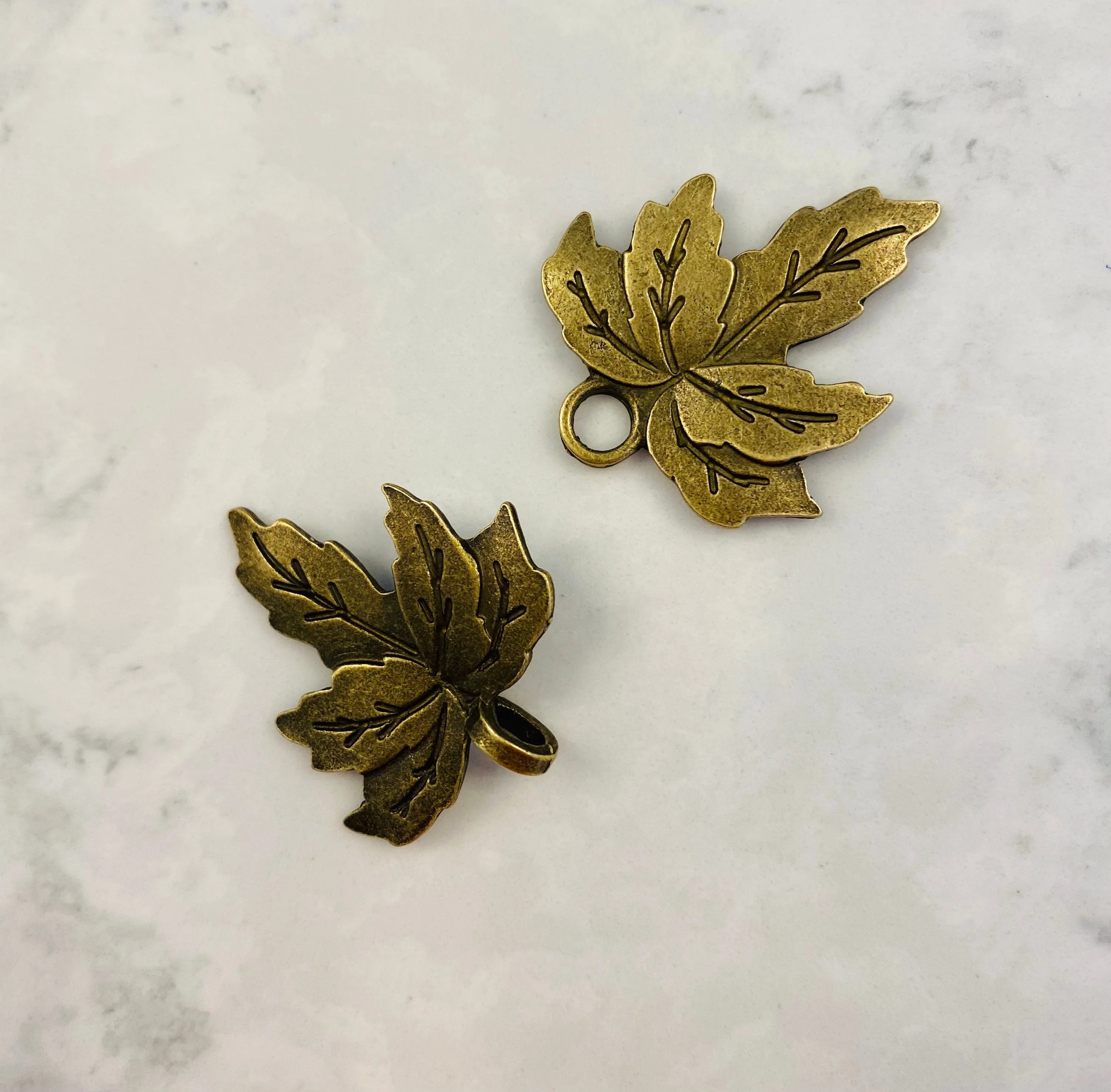Sweater Clips Brushed Gold Bronze Leaves Cardigan Clasp Sweater Clip Grape Leaves Scarf Clips Gifts for Her by Fabulici