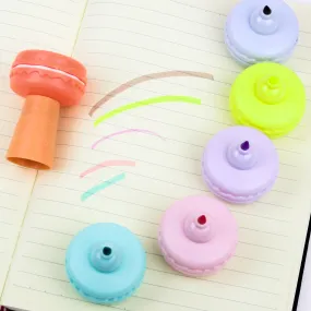 Sweet Highlights: Macaron Highlighters Set with 6 Colors