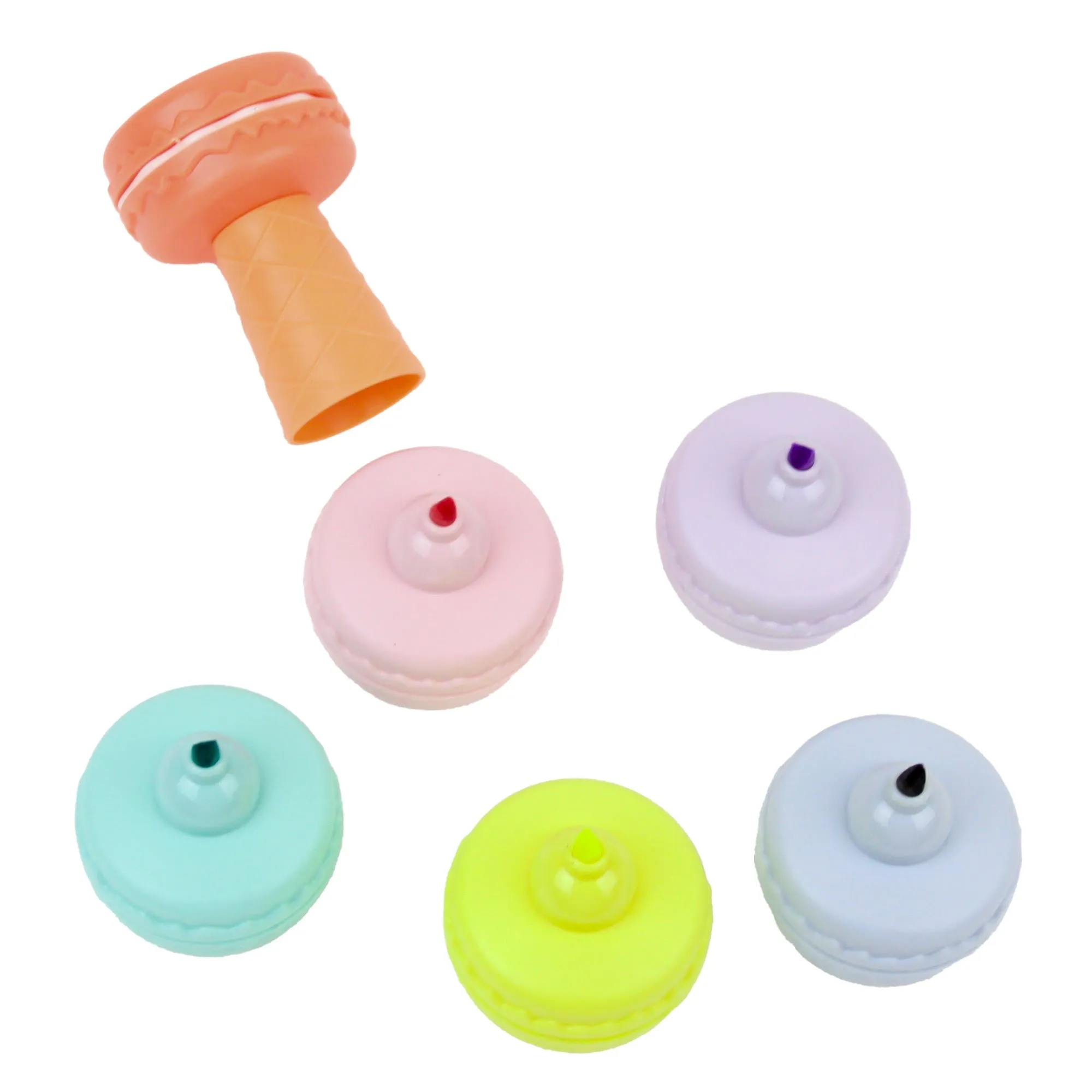 Sweet Highlights: Macaron Highlighters Set with 6 Colors