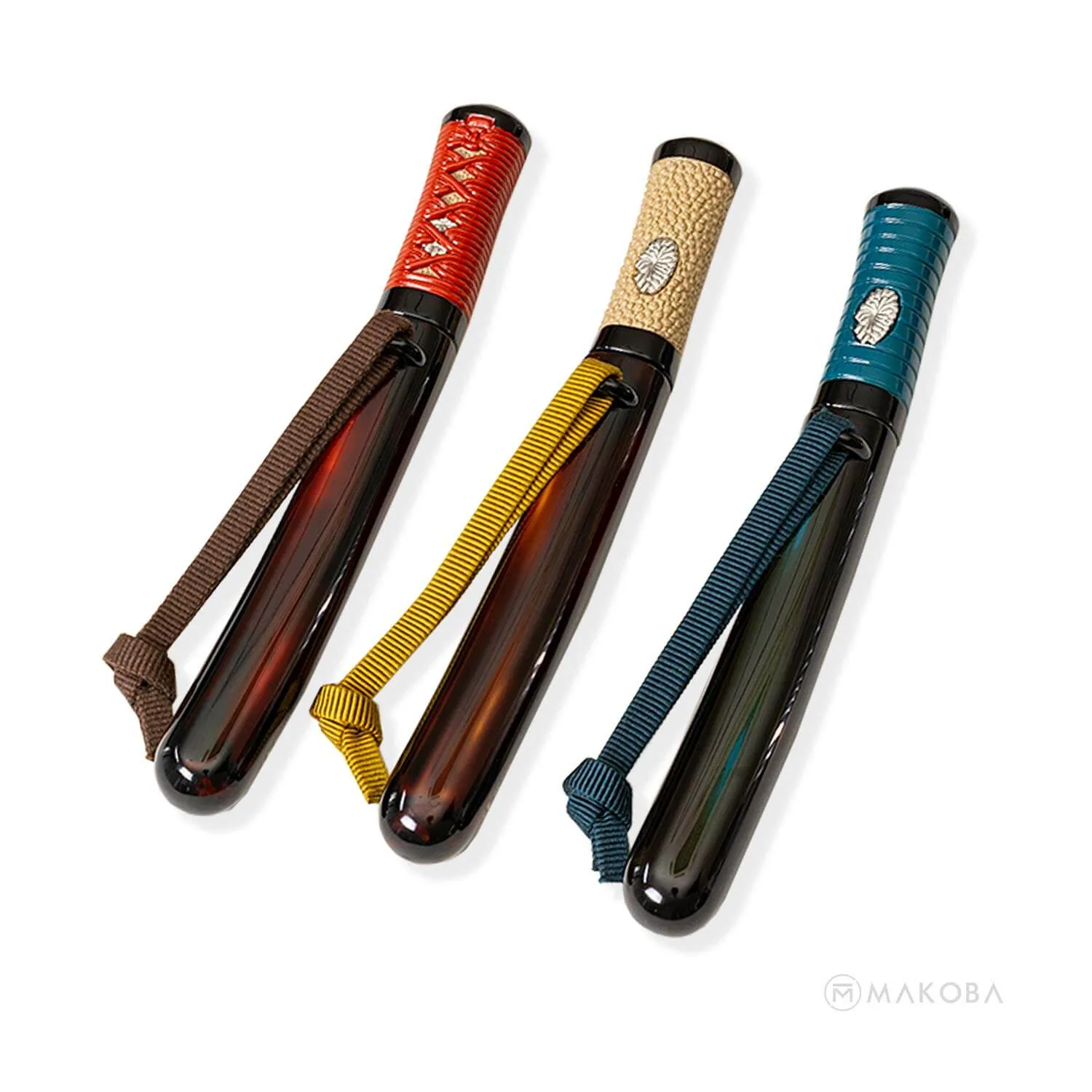 Taccia Tanto Limited Edition Fountain Pen, Yokosenmaki (Azure Stripe) - 14K Gold Nib