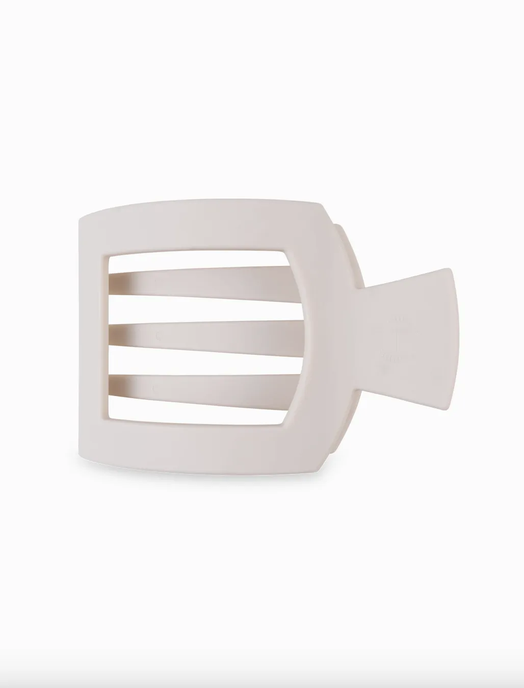teleties medium flat square clip - neutrals