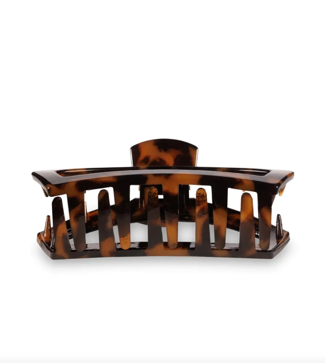 teleties medium hair clip - tortoise