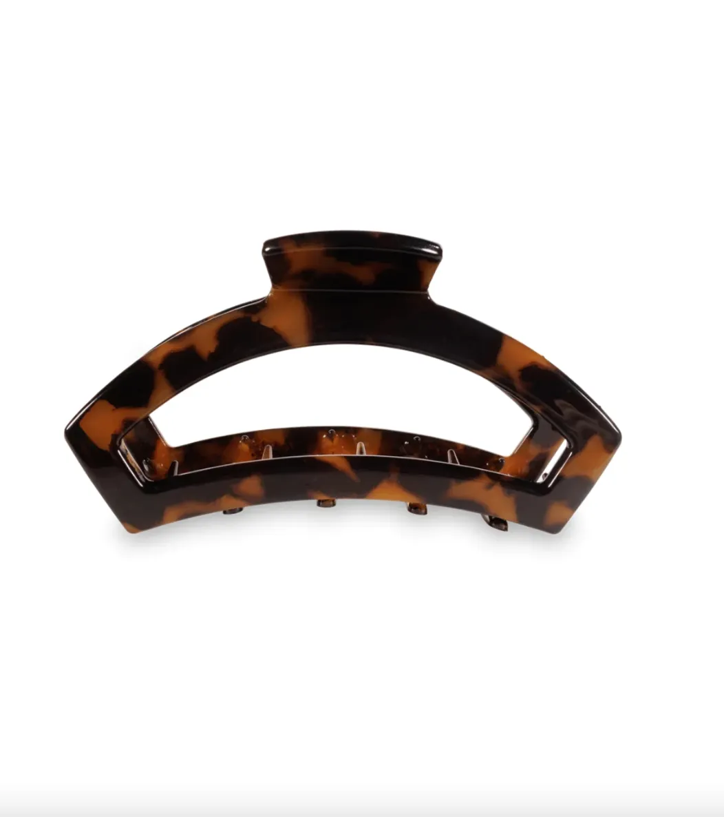 teleties medium hair clip - tortoise